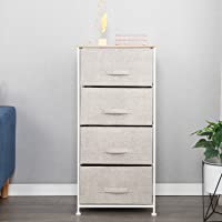 SogesHome Unidad organizadora Cajonera para Armario Organizador con 4 Cajones de Tela-Práctico Mueble Cajonera Mesita de…